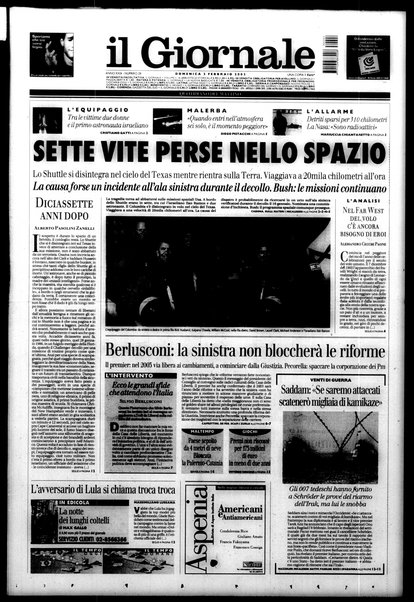 Il giornale : quotidiano del mattino